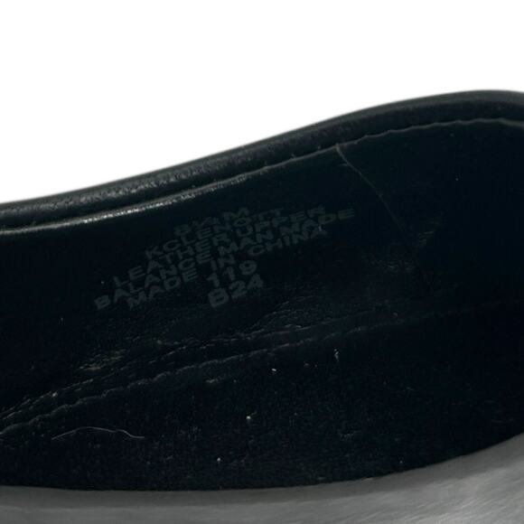 Calvin Klein Lenott Pointy Toe Block Heel Pumps Size 8.5 Black Leather Heels EUC - Picture 6 of 9